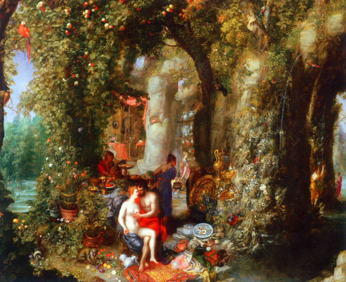 Odysseus and Calypso in the Grotto by Jan Brueghel the Elder