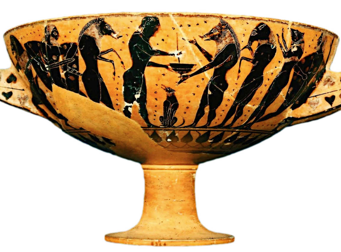 Circe Transforming the Companions by Attic vase-painter