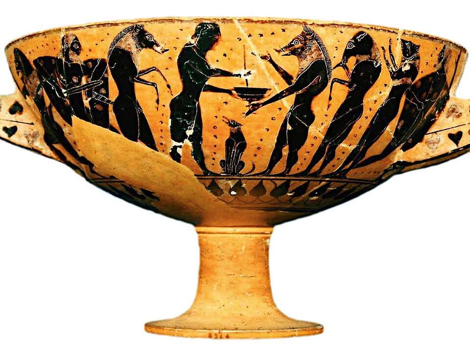 Circe Transforming the Companions by Attic vase-painter