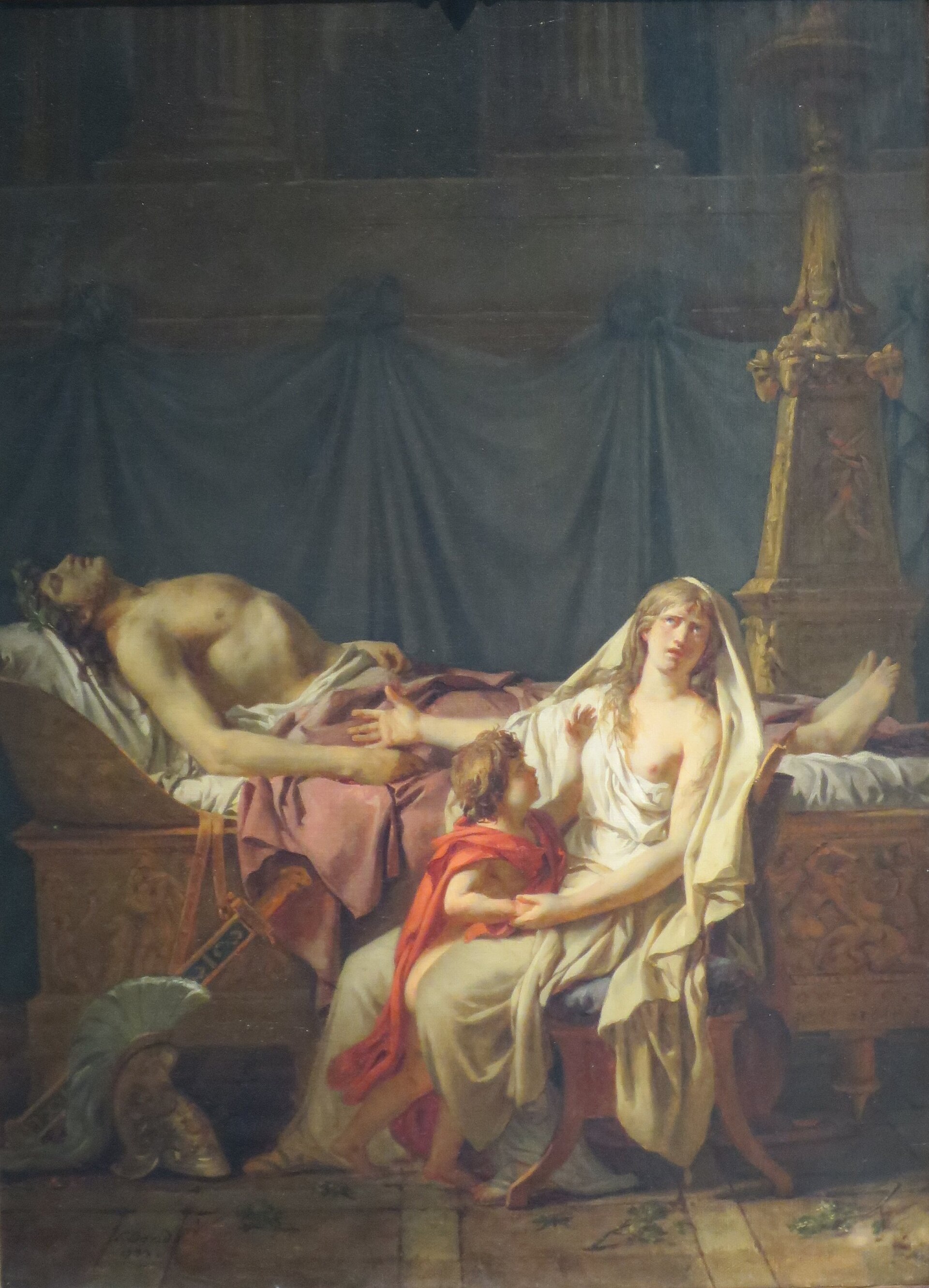 Andromache Mourning Hector by Jacques-Louis David