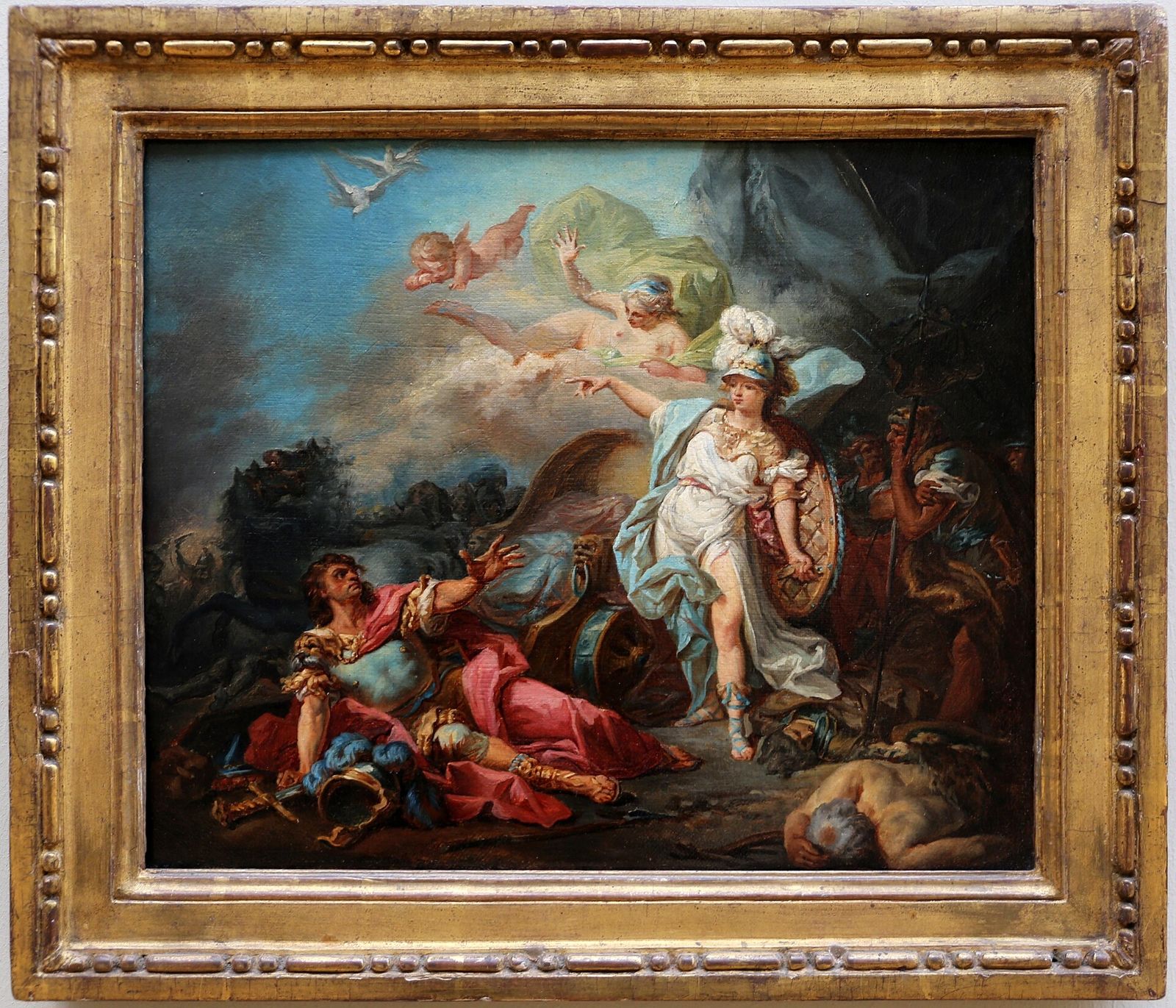 The Combat of Mars and Minerva by Jacques-Louis David