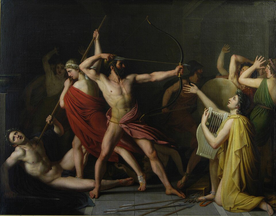 Ulysses and Telemachus Slaughter the Suitors