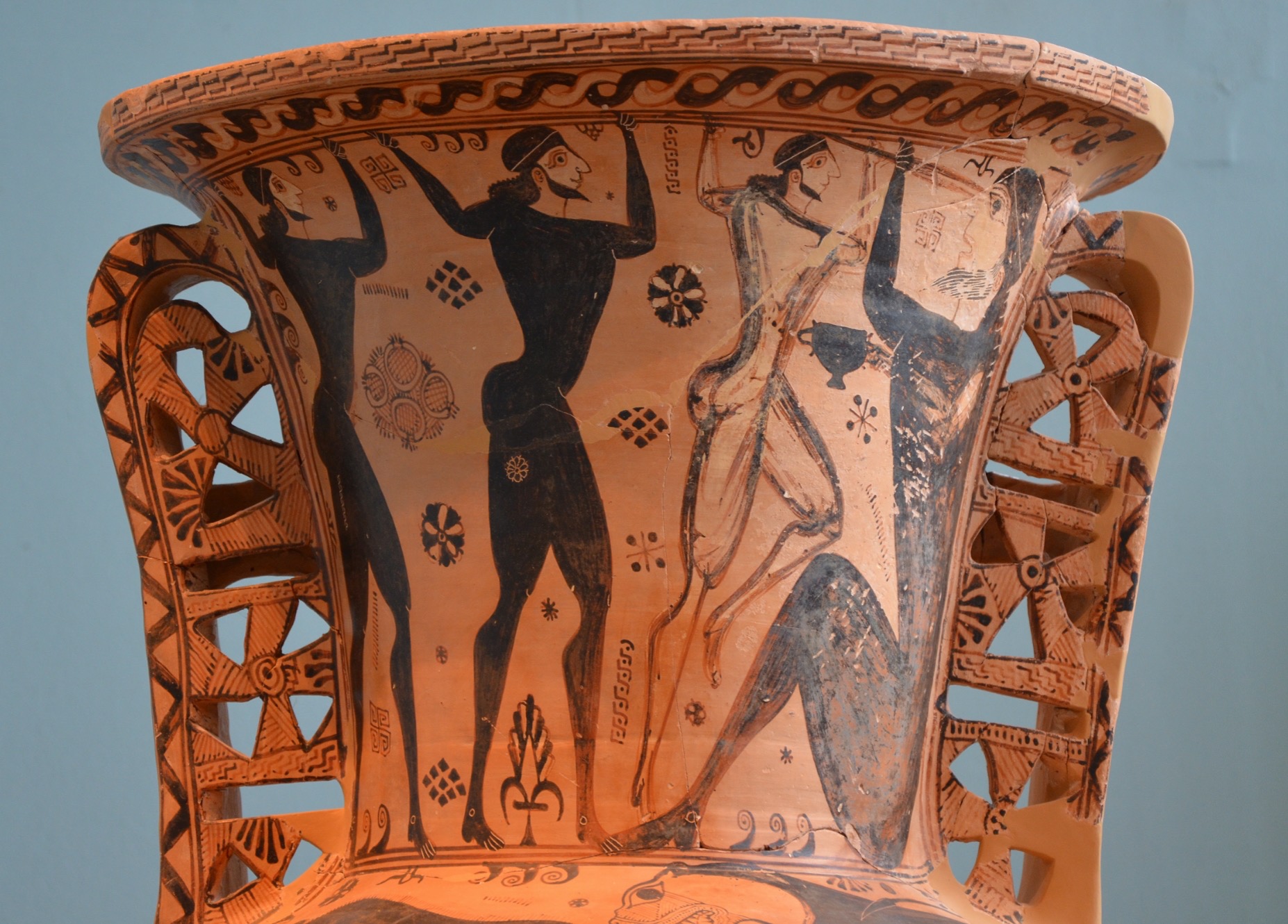 The Blinding of Polyphemus (Eleusis Amphora) by The Polyphemus Painter