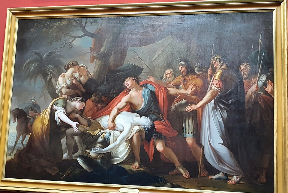 Achilles Lamenting the Death of Patroclus