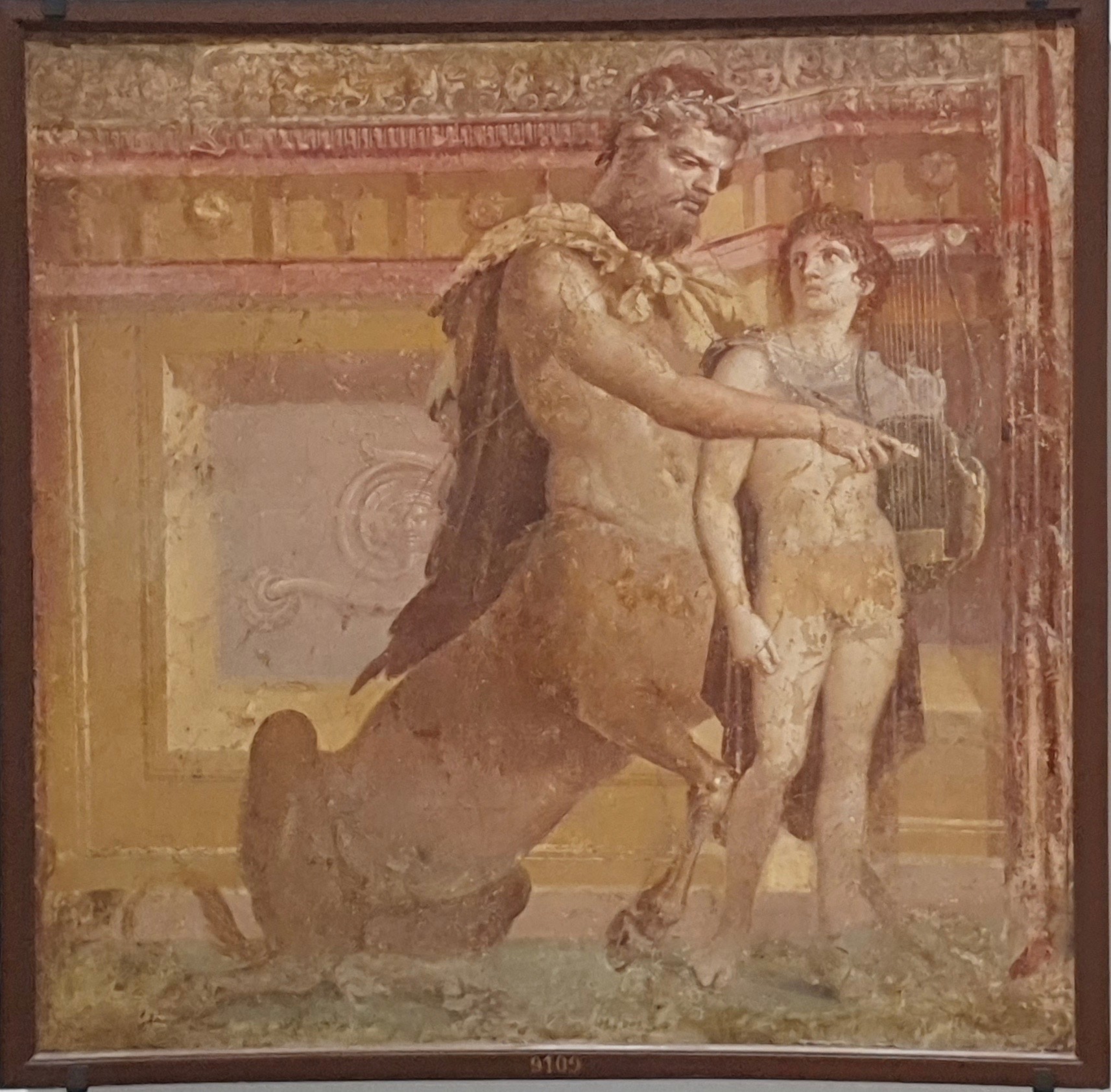 Chiron Teaching Achilles the Lyre by Roman painter