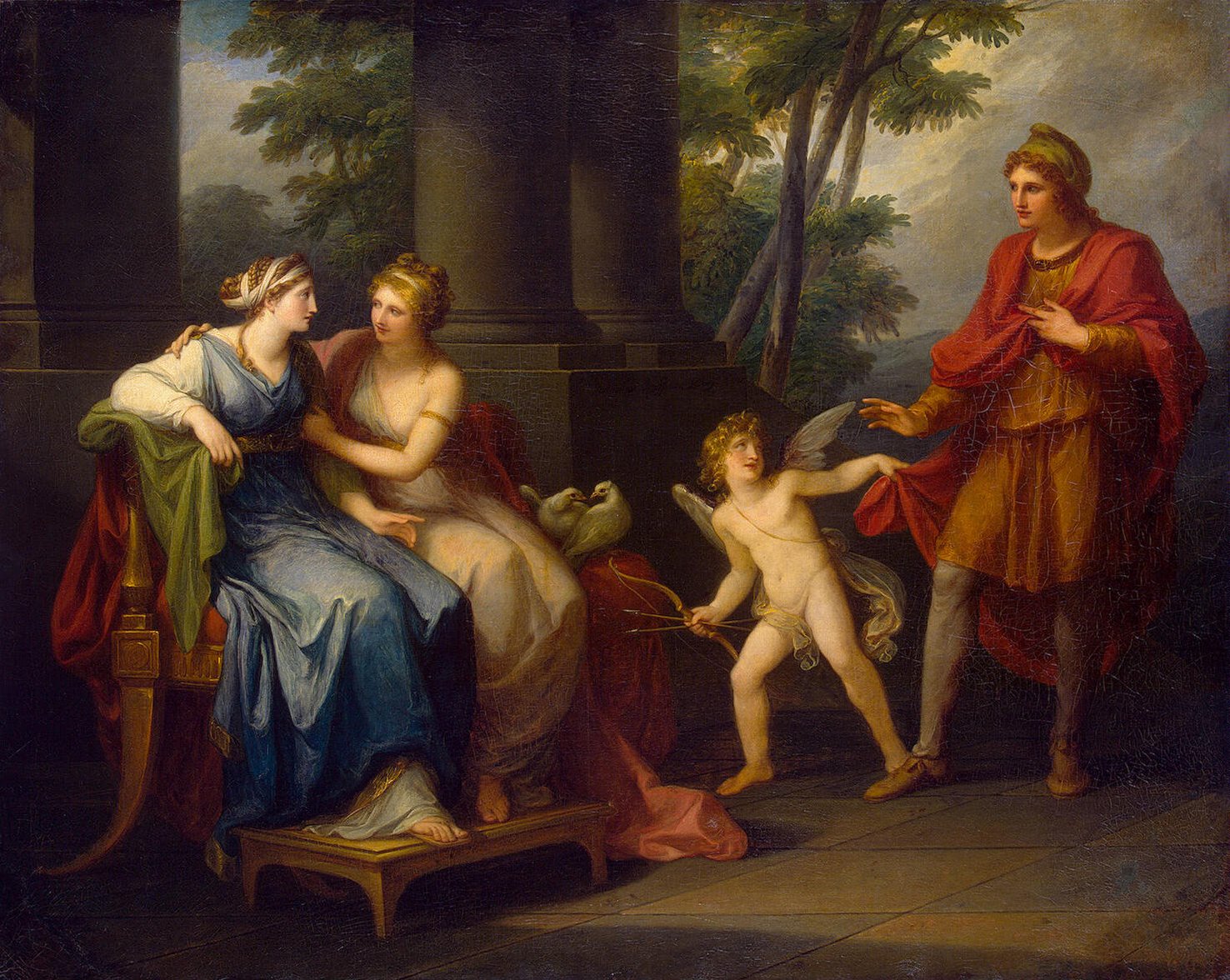 Venus Induces Helen to Love Paris by Angelica Kauffman