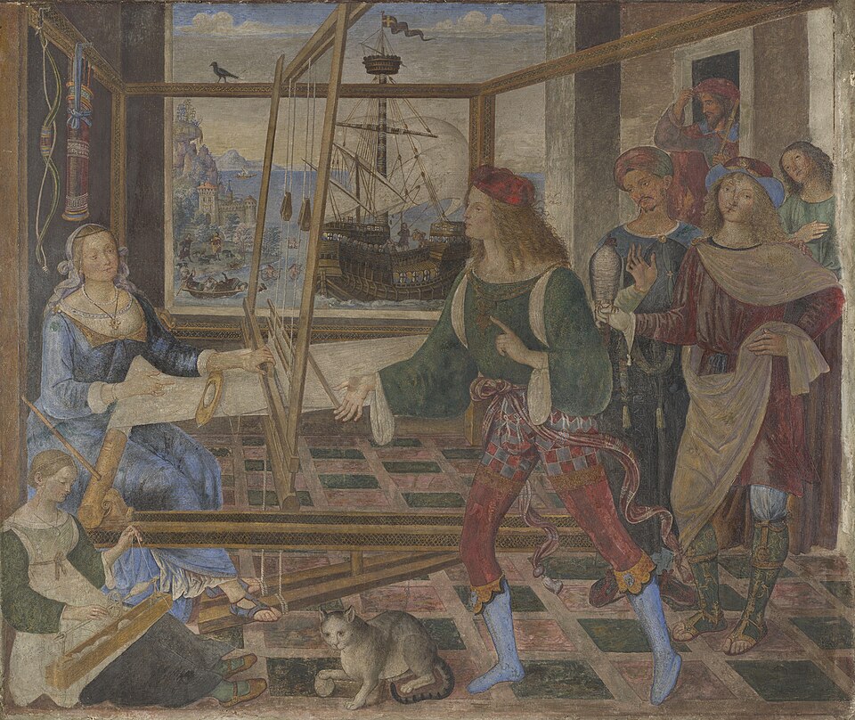 Penelope with the Suitors