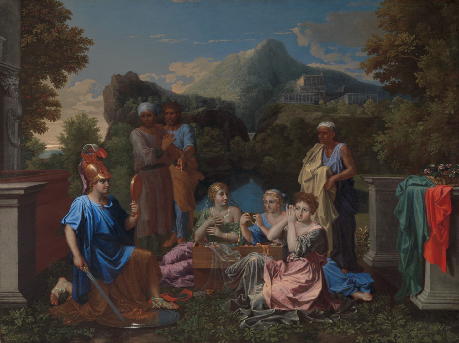 Achilles Among the Daughters of Lycomedes by Nicolas Poussin