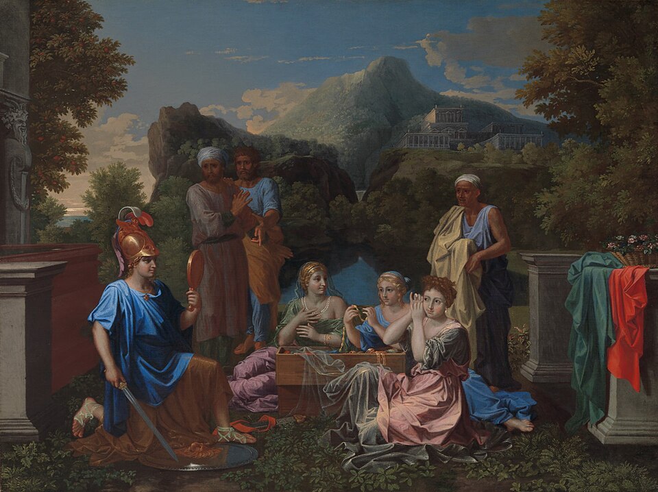 Achilles Among the Daughters of Lycomedes by Nicolas Poussin