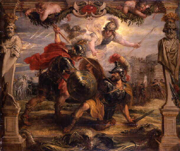 Achilles Slays Hector by Peter Paul Rubens