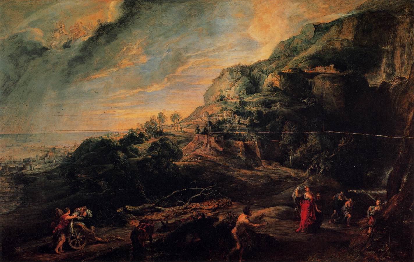 Landscape with Ulysses and Nausicaä by Peter Paul Rubens